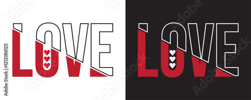 Love typography design for valentines day, love vector design for t-shirt, card, digital paper, mug and much more.