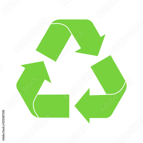 recycling vector symbol on transparent background