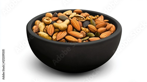 A Colorful Array of Delicious Nuts in a Stylish Bowl photo