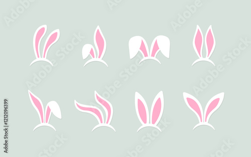 Rabbit ears. Bunny ears mask. Easter Bunny ears kid headband. Bunny or Rabbit ear mask collection