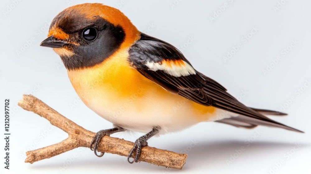 Fototapeta premium Isolated Cliff Swallow on Branch. Generative AI