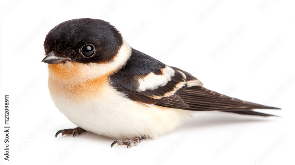 Obraz premium Stunning Swiftlet Isolated on White. Generative AI