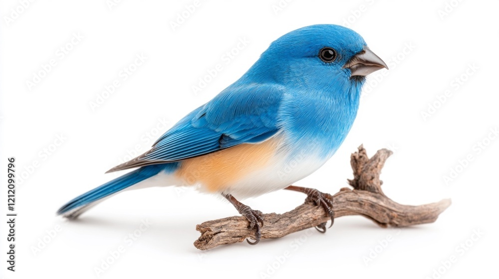 Colorful Blue Indigo Bunting in Natural Pose. Generative AI Colorful Blue Indigo Bunting in Natural Pose. Generative AI