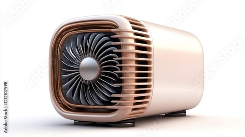 Elegant Modern Air Purifier in Pastel Tones. Generative AI