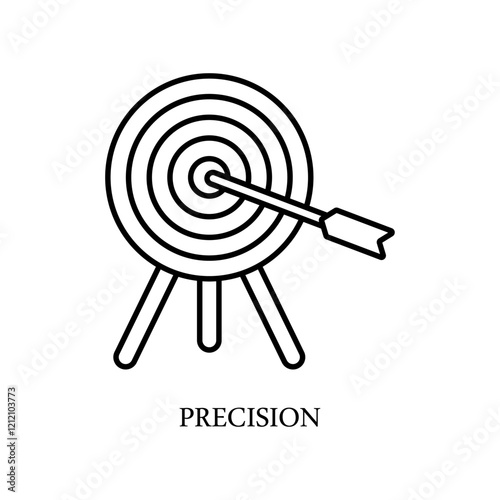 Icon a precision, isolated against a clean background.