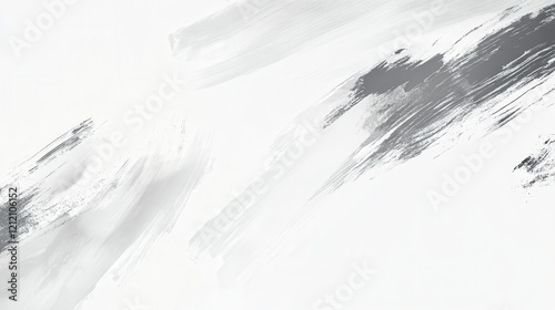 Wallpaper Mural Delicate minimalist brushstroke patterns on clean white background artistic abstract design modern aesthetic Torontodigital.ca
