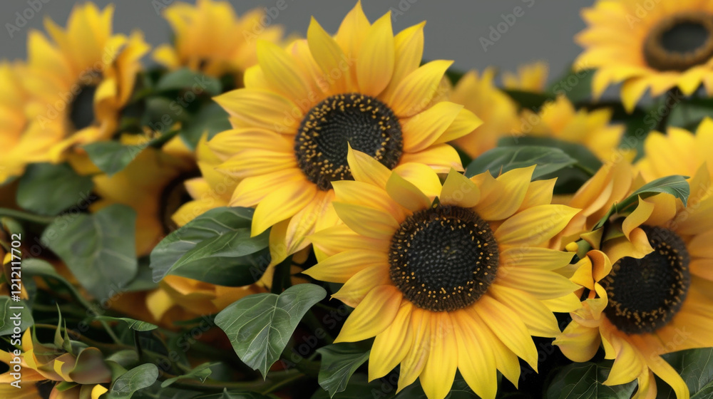Obraz premium sunflowers isolated