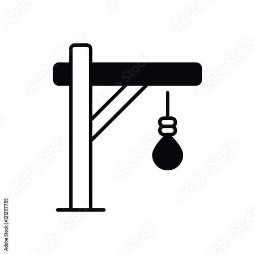 Gibbet Icon vector stock illustration photo