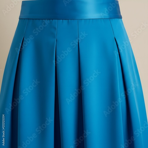 blue skirt isolated on white