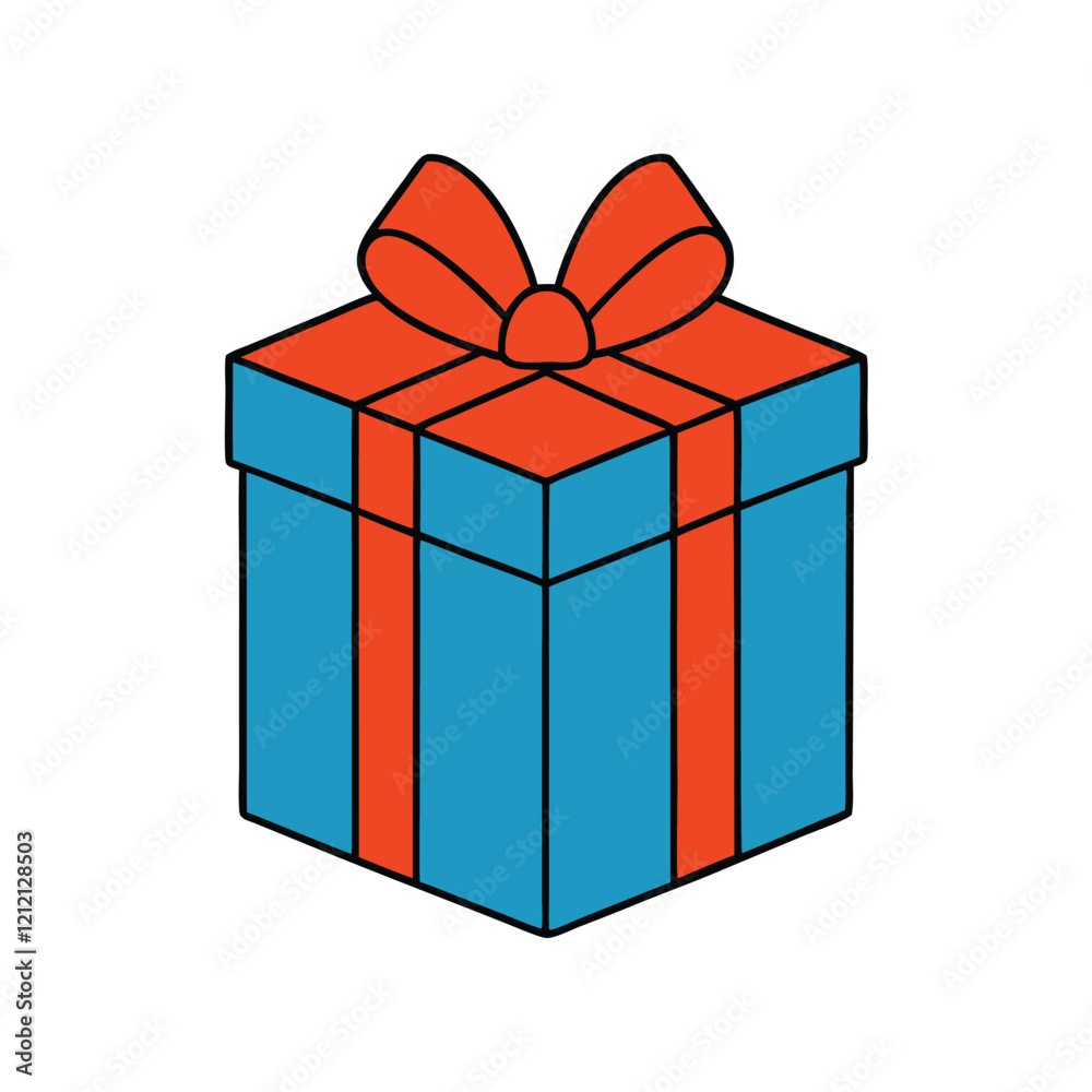 gift box isolated on white vector illustration gift box isolated on white vector illustration