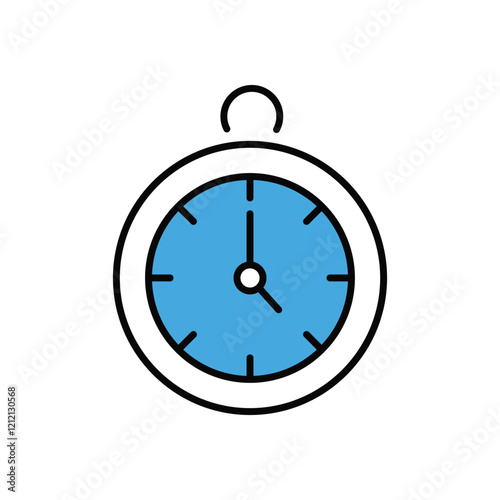 Pocket Watch Icon vector stock illustration