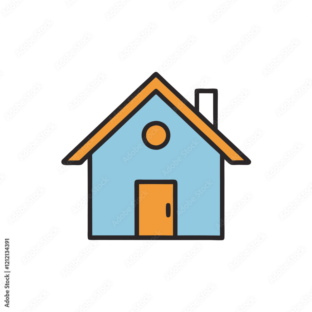 house icon on white background vector illustration house icon on white background vector illustration