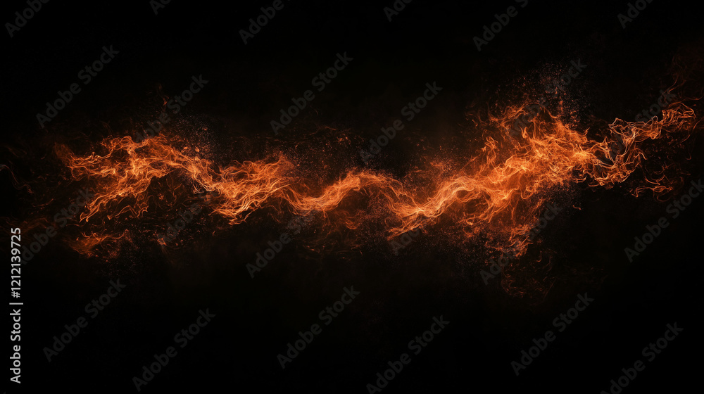 Obraz premium red Fire frame wallpaper