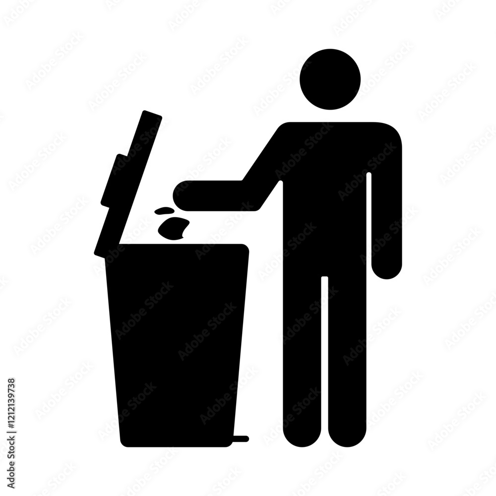 trash can icon or trash can symbol on transparent background trash can icon or trash can symbol on transparent background