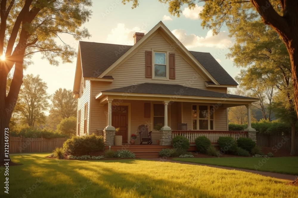 Obraz premium classic american house