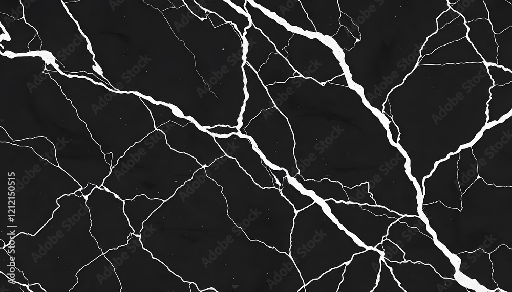 Abstract black and white marble pattern with crackled texture creating an interesting design Abstract black and white marble pattern with crackled texture creating an interesting design