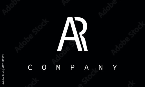 ar,ra letter logo design vector template 
