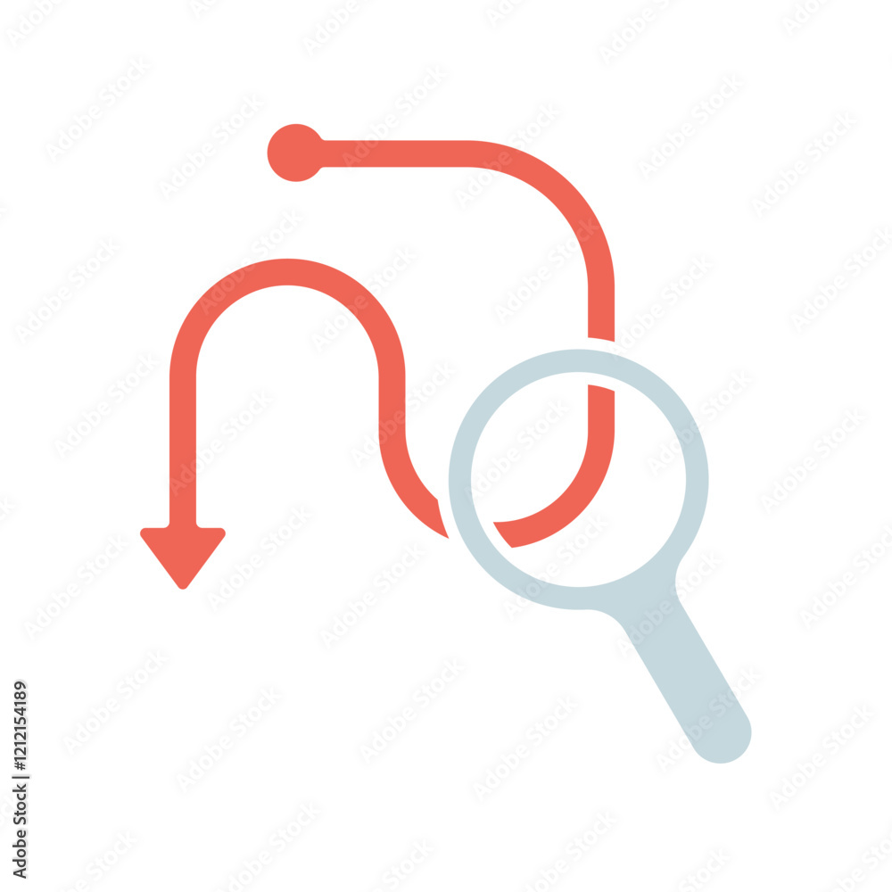Icon a traceability, isolated against a clean background.