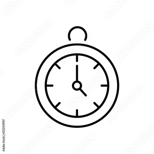 Pocket Watch Icon vector stock illustration