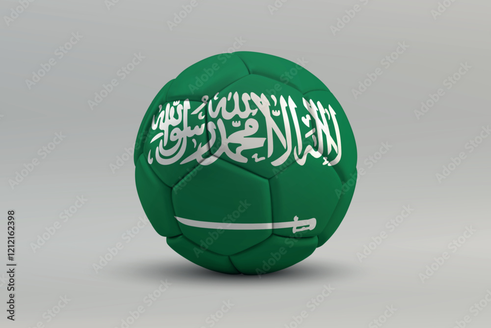 custom made wallpaper toronto digitalSaudi Arabia Soccer Ball with National Flag Design