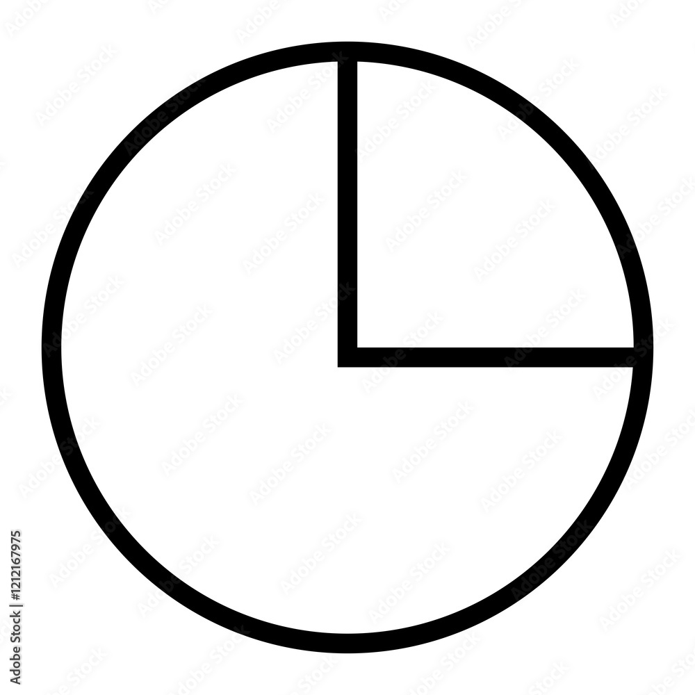 Infograph Pie chart vector icon