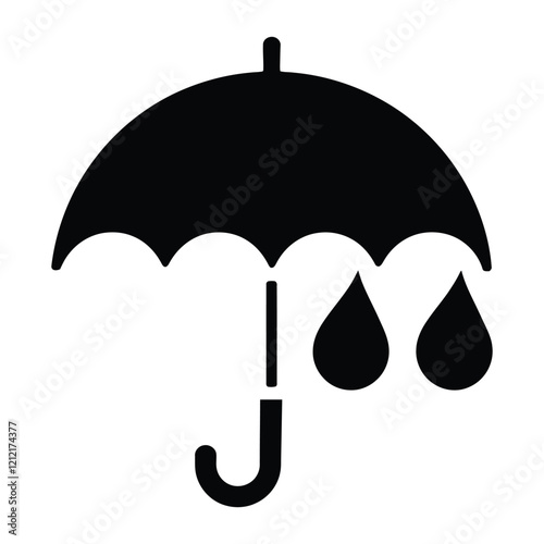 Umbrella icon set. Vector illustration of umbrella icon. Umbrella symbol collection. Umbrella icon. Vector illustration. EPS 10.