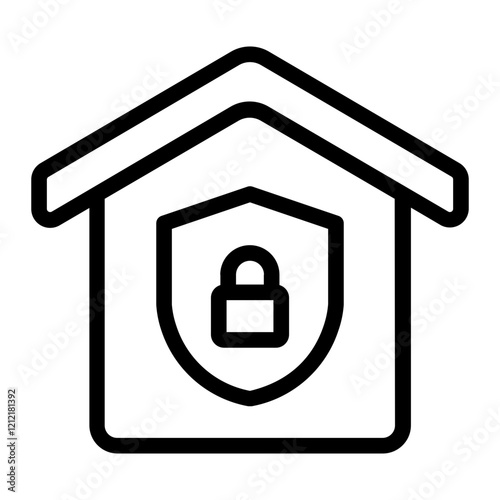 Home Web security Line Icon