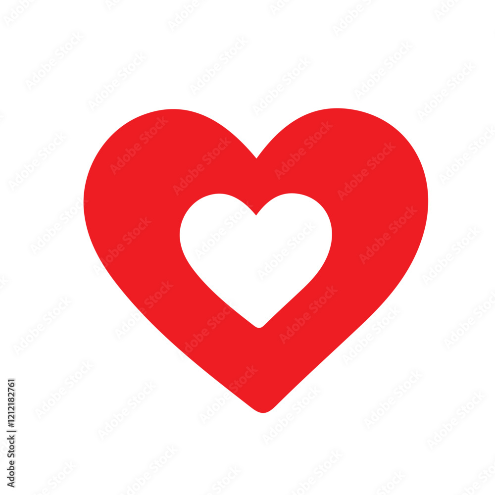 Red heart icon. Heart, love, romance or valentine's day red heart. Red heart icon. Heart, love, romance or valentine's day red heart.