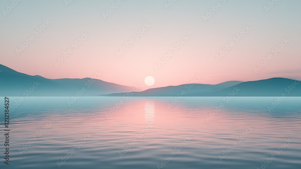 Fototapeta premium Minimalist desktop backgrounds offering uncluttered and serene visuals.