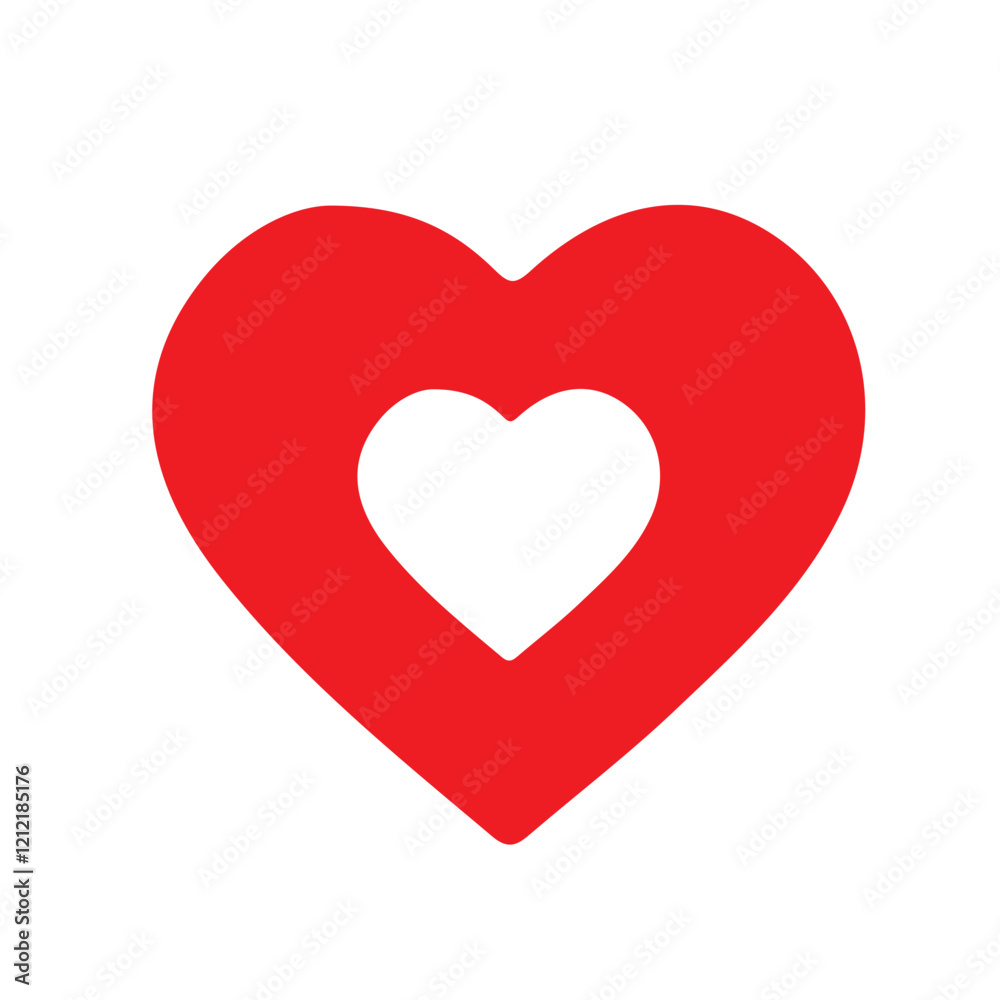 Red heart icon. Heart, love, romance or valentine's day red heart. Red heart icon. Heart, love, romance or valentine's day red heart.