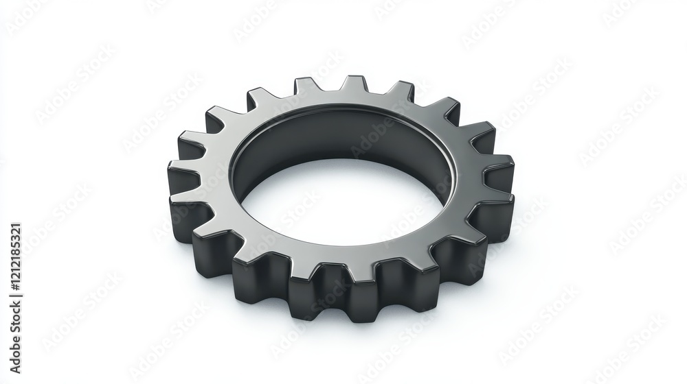 Industrial Gear Component Focused on Precision Engineering in a Studio Setting, 3D Rendered for Technical Illustration Industrial Gear Component Focused on Precision Engineering in a Studio Setting, 3D Rendered for Technical Illustration