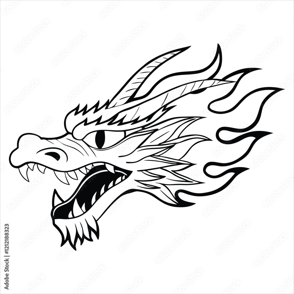 Fototapeta premium Chinese Culture Clipart Design for Chinese New Year Illustration