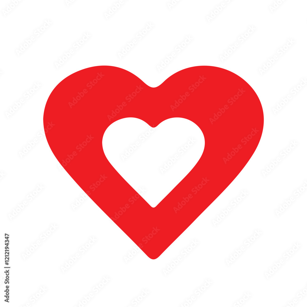 Red heart icon. Heart, love, romance or valentine's day red heart. Red heart icon. Heart, love, romance or valentine's day red heart.