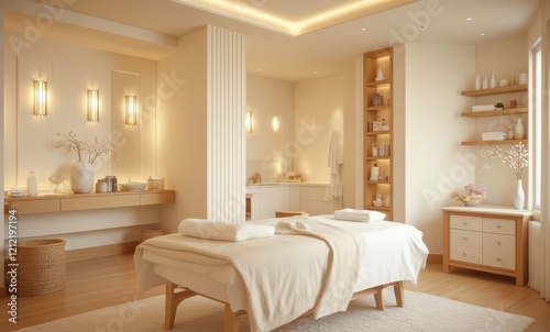 Serene spa interior with soothing ambiance