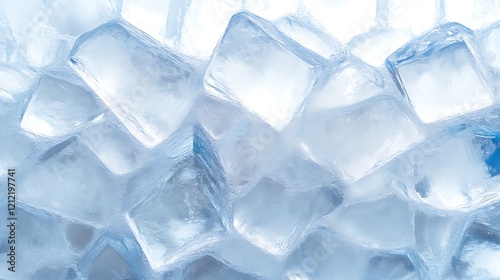 A Close Up View Of Many Ice Cubes photo