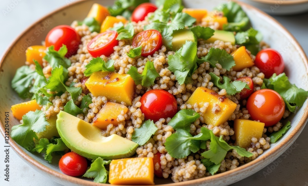 Vibrant quinoa salad with fresh ingredients Vibrant quinoa salad with fresh ingredients