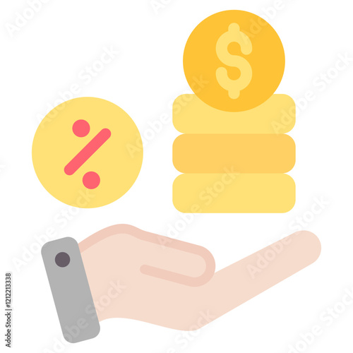 Interest Icon Element For Design