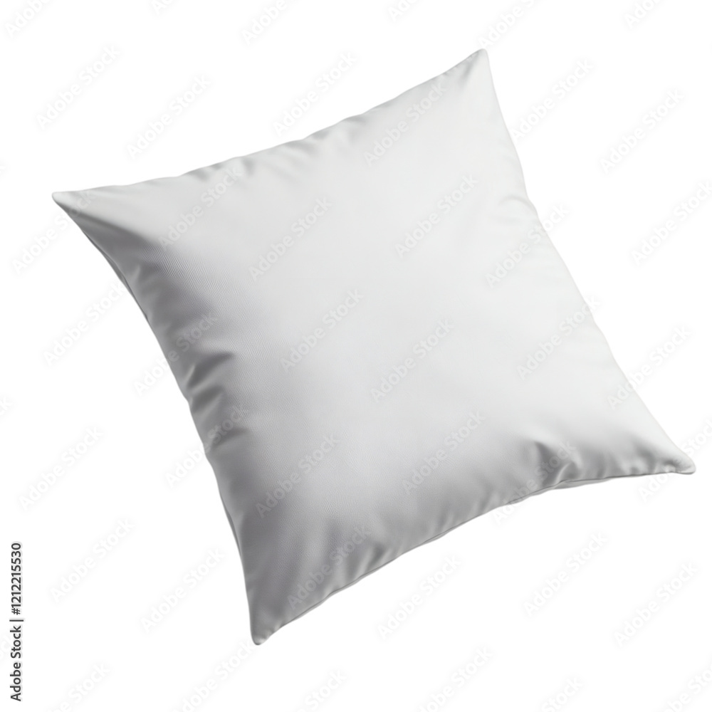 A throw pillow with a matte monotone surface, isolated on white. A throw pillow with a matte monotone surface, isolated on white.