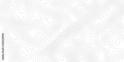 Topographic map background geographic line map with elevation assignments. Modern design with White background with topographic wavy pattern design. texture Imitation of a geographical map shades