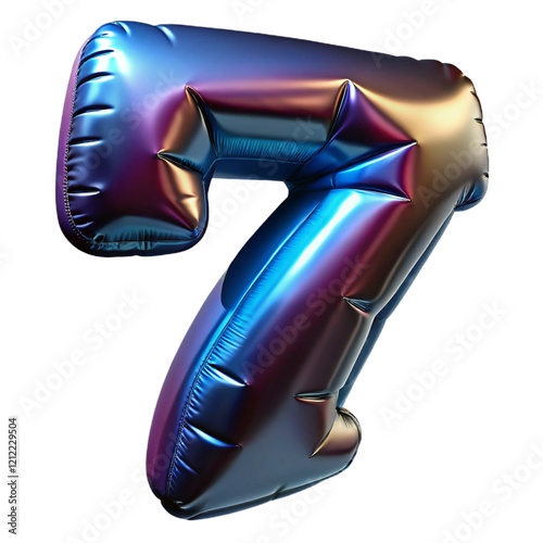 foil balloons number 7