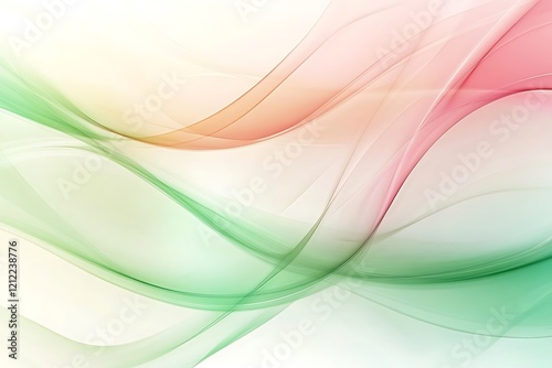 Delicate Flowing Abstract Design with Soft Pastel Colors