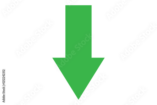 Green down arrow icon