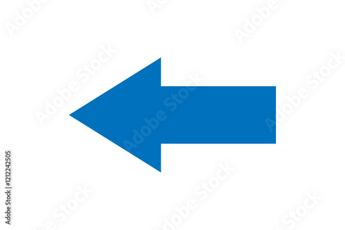Blue left arrow icon Free Download Blue left arrow icon - GFXLoad