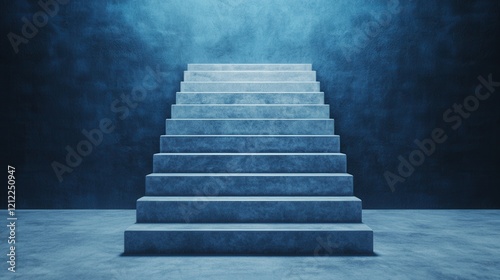 Digital Transformation Business Model Innovation concept. Glowing Staircase to an Ethereal Dimension A Conceptual Digital Art Masterpiece