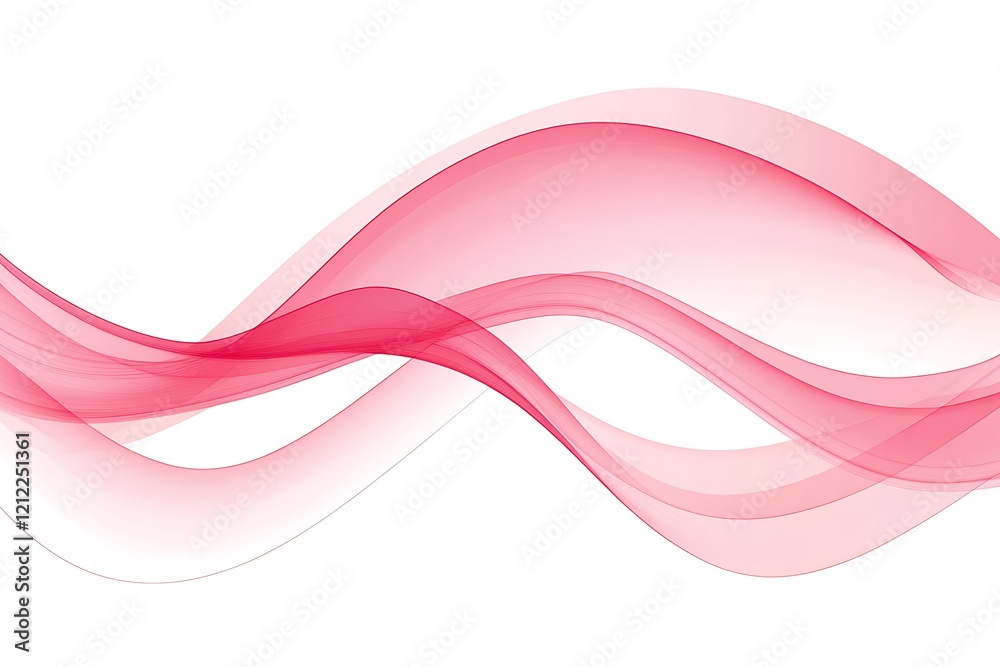 Naklejka premium Abstract Pink Wave Design for Backgrounds