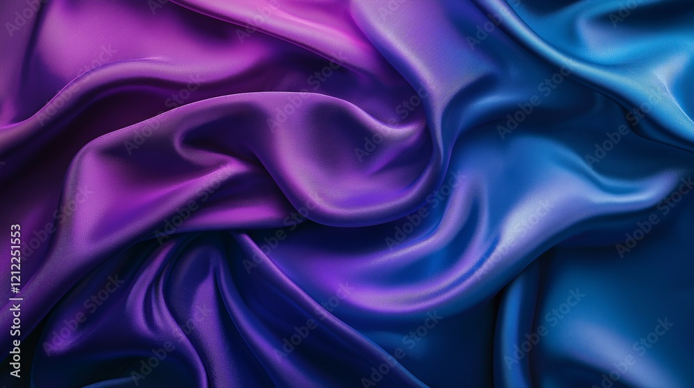 Obraz premium Blue and Purple Abstract Background. Dreamy Abstract Background in Vibrant Shades of Blue and Purple with Artistic Textures. Ethereal Inspired in a Mystic Gradient Indigo, Violet Hues for Decorative
