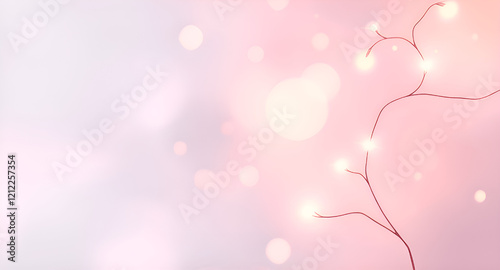Ethereal Dreamlike Abstract Background with Soft Lights
