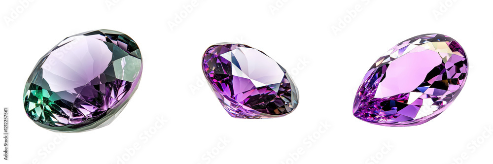 Exquisite Colorful Cut Gemstones on Black Background Display Exquisite Colorful Cut Gemstones on Black Background Display