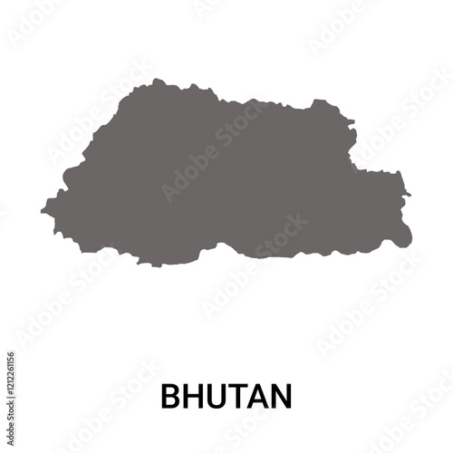 Bhutan map Vector map of Bhutan country
bhutan map vector. illustration isolated background. white background