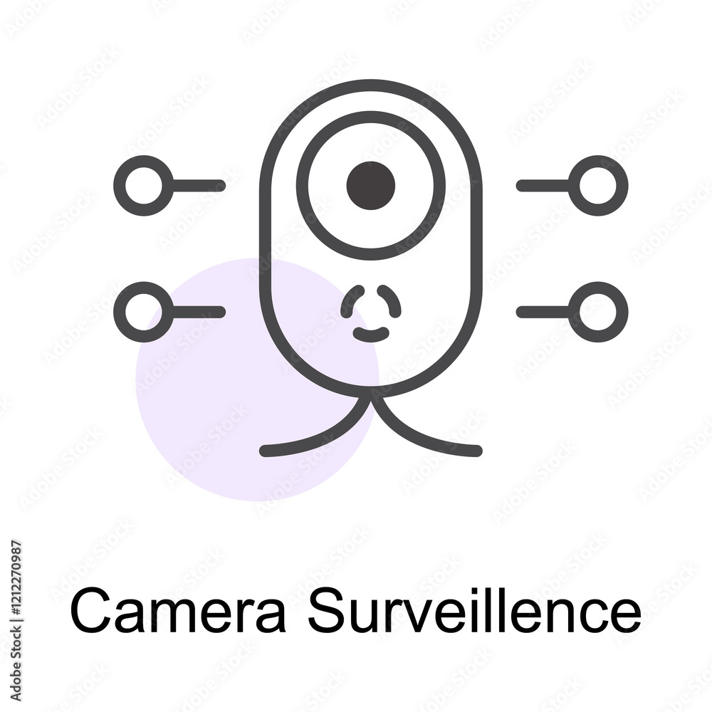 Camera Surveillance Icon. Vector Icon Design Camera Surveillance Icon. Vector Icon Design
